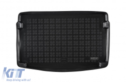 Rubber trunk mat by Rezaw-Plast suitable for Seat Ibiza after 2017 with the trunk floor in the upper position - ABTL-PS6016952
