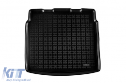 Rubber trunk mat by Rezaw-Plast suitable for Seat Tarraco after 2018, Volkswagen Tiguan Allspace after 2017 4x4, 4x2 with 5 seats with the trunk floor in the lower position, with small spare wheel - ABTL-PS6016957