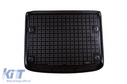 Rubber trunk mat by Rezaw-Plast suitable for VW Touareg, Porsche Cayenne 2002-2010 with 5 seats, black - ABTL-PP6017099