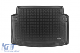 Rubber trunk mat by Rezaw-Plast suitable for VW Caddy Life Maxi 2008-2020 with 7 seats - ABTL-PV6017105