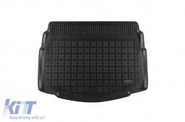 Rubber trunk mat by Rezaw-Plast suitable for VW Golf VII hatchback 2012-2019 with the trunk floor in the lower position - ABTL-PV6017114