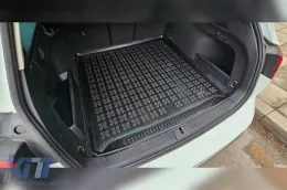 Rubber trunk mat by Rezaw-Plast suitable for VW Passat B8 wagon, Alltrack after 2014 with standard spare wheel-image-6219136