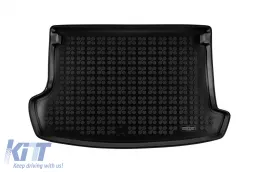 image-50-Rubber trunk mat by Rezaw-Plast suitable for VW T-Roc after 2017 with the trunk floor in the upper position