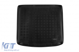 Rubber trunk mat by Rezaw-Plast suitable for Citroen DS7 Crossback after 2018 with the trunk floor in the upper position - ABTL-PC6016576