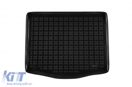 Rubber trunk mat by Rezaw-Plast suitable for Mustang Mach-E after 2020 with the trunk floor in the upper position, with B&O surround sound system - ABTL-PF6016635