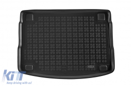 Rubber trunk mat by Rezaw-Plast suitable for Hyundai i30 hatchback after 2017 with the trunk floor in the upper position - ABTL-PH6016680