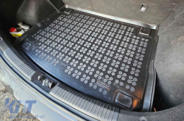 Rubber trunk mat by Rezaw-Plast suitable for Hyundai i30 hatchback after 2017 with the trunk floor in the upper position-image-6217461