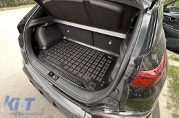 Rubber trunk mat by Rezaw-Plast suitable for Hyundai Kona Hybrid HeV 2017-2023 version with subwoofer, Kona Electric 2018-2023 version with subwoofer, version without adjustable trunk floor, with stor-image-6217471