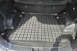 Rubber trunk mat by Rezaw-Plast suitable for Hyundai Santa Fe after 2018 with 7 seats with folded 3rd row of seats-image-6217489