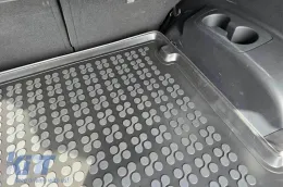 Rubber trunk mat by Rezaw-Plast suitable for Hyundai Santa Fe after 2018 with 7 seats with folded 3rd row of seats-image-6217492