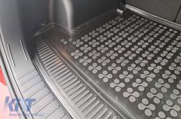 Rubber trunk mat by Rezaw-Plast suitable for Hyundai Tucson after 2020, with the trunk floor in the upper position, with surround sound system Krell-image-6217530