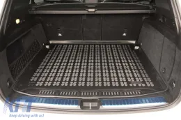 Rubber trunk mat by Rezaw-Plast suitable for Mercedes GLE W167 after 2019 with 7 seats with folded 3rd row of seats, GLE W167 5 seats version with adjustable trunk floor, with tools without Plug-in Hy-image-6217799