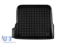 Rubber trunk mat by Rezaw-Plast suitable for Mercedes EQE V295 after 2022, 4x4, 4x2 electric version with adjustable trunk floor, with storage space under the trunk floor