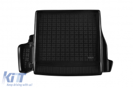 Rubber trunk mat by Rezaw-Plast suitable for Mercedes C class S206 wagon PHeV after 2021 version with adjustable trunk floor, 1 piece, black - ABTL-PM6016785