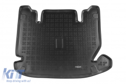 Rubber trunk mat by Rezaw-Plast suitable for Dacia Lodgy 2012-2017 with 7 seats with folded 3rd row of seats - ABTL-PD6016921