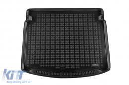 Rubber trunk mat by Rezaw-Plast suitable for Renault Megane wagon 2015-2022 with the trunk floor in the lower position