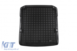 Rubber trunk mat by Rezaw-Plast suitable for Skoda Superb wagon after 2015 with the trunk floor in the lower position