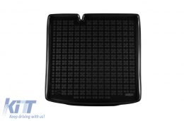 Rubber trunk mat by Rezaw-Plast suitable for Skoda Enyaq SUV/Coupe BEV after 2020 version with adjustable trunk floor, with storage space under the trunk cover, 1 piece, black - ABTL-PS6016994