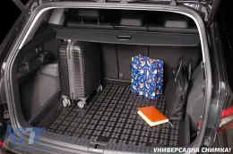 Rubber trunk mat by Rezaw-Plast suitable for Skoda Kodiaq for 5 seats after 2024 version without adjustable trunk floor, black-image-6218642
