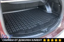 Rubber trunk mat by Rezaw-Plast suitable for Toyota Rav4 2013-2018 with 5 doors and small spare wheel-image-6218778