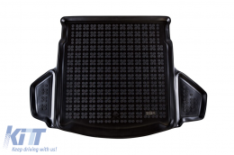Rubber trunk mat by Rezaw-Plast suitable for Toyota Auris wagon, hybrid wagon 2012-2018 with the trunk floor in the upper position with Premium version, with Comfort package - ABTL-PT6017038