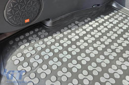 Rubber trunk mat by Rezaw-Plast suitable for Toyota Rav4, Rav4 hybrid after 2018 with small spare wheel and tools in the trunk-image-6218832
