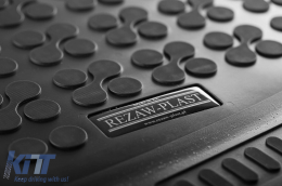 Rubber trunk mat by Rezaw-Plast suitable for Toyota Highlander VI XU70 after 2019 with 7 seats with folded 3rd row of seats-image-6218912