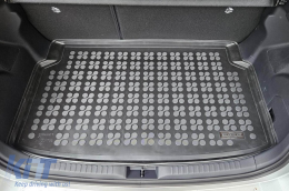 Rubber trunk mat by Rezaw-Plast suitable for Toyota Yaris Hybrid after 2023, with the trunk floor in the upper position, 1 piece, black-image-6218958
