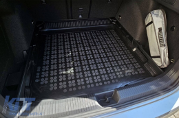 Rubber trunk mat by Rezaw-Plast suitable for Volkswagen Golf VIII wagon, Mild Hybrid after 2019 with the trunk floor in the lower position-image-6218981