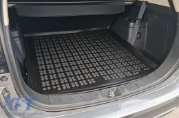 Rubber trunk mat by Rezaw-Plast suitable for Mitsubishi Outlander 2012-2021, without spare wheel, with 5-7 seats with folded 3rd row of seats, with or without subwoofer-image-6219812