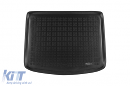 Rubber trunk mat by Rezaw-Plast suitable for Volvo V40 2012-2019 with the trunk floor in the upper position - ABTL-PV6017307