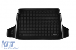 Rubber trunk mat by Rezaw-Plast suitable for Lexus LBX Hybrid 4x4 after 2023 with the trunk floor in the upper position, 1 piece, black - ABTL-PL6017356