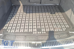 Rubber trunk mat by Rezaw-Plast suitable for Porsche Cayenne 2010-2017 without subwoofer, black-image-6220173