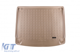 Rubber trunk mat by Rezaw-Plast suitable for Porsche Cayenne 2010-2017 without subwoofer, beige - ABTL-PP6017366