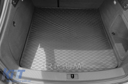 Rubber trunk mat by Rigum suitable for Audi A4 sedan after 2016, A5 Sportback 2007-2016, A5 Sportback 2016-2020, A5 Sportback after 2020-image-6224494