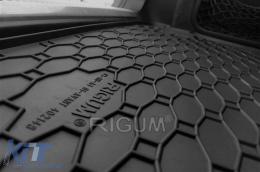 Rubber trunk mat by Rigum suitable for Audi A4 Avant 2001-2004, Seat Exeo wagon 2009-2013, black-image-6224573