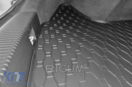 Rubber trunk mat by Rigum suitable for Audi Q3 2011-2018 with small spare wheel-image-6224558