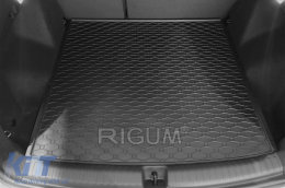 Rubber trunk mat by Rigum suitable for Audi Q4 E-Tron Sportback after 2021, Volkswagen ID.4 after 2021, ID.5 after 2022 with the trunk floor in the upper or lower position-image-6225808