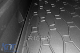 Rubber trunk mat by Rigum suitable for Audi Q4 E-Tron Sportback after 2021, Volkswagen ID.4 after 2021, ID.5 after 2022 with the trunk floor in the upper or lower position-image-6225809