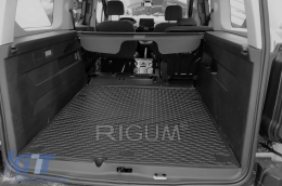 Rubber trunk mat by Rigum suitable for Citroën Berlingo 5 seats, Peugeot Rifter 5 seats, Opel Combo 5 seats after 2019, Toyota Proace City after 2020 L2-image-6224732
