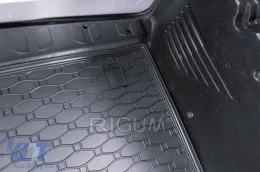 Rubber trunk mat by Rigum suitable for Fiat Doblo after 2010, Opel Combo 5 seats after 2012, black-image-6224807