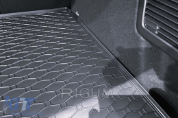 Rubber trunk mat by Rigum suitable for Ford Focus hatchback after 2018, with spare wheel-image-6243307