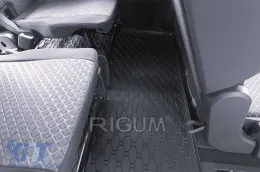 Rubber trunk mat by Rigum suitable for Ford Grand Tourneo Connect after 2022, Volkswagen Caddy Maxi after 2021-image-6226001