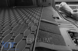 Rubber trunk mat by Rigum suitable for Ford Galaxy 7 seats 2006-2015 with folded 3rd row of seats, Ford S-Max 7 seats 2006-2015 with folded 3rd row of seats-image-6224827