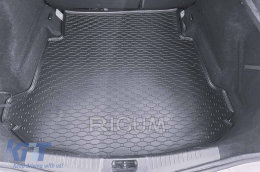 Rubber trunk mat by Rigum suitable for Ford Mondeo sedan after 2007, with small spare wheel-image-6224885