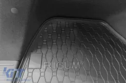 Rubber trunk mat by Rigum suitable for Hyundai i30 wagon, i30 wagon MHEV after 2021 with side storage compartments-image-6224966