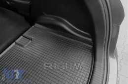 Rubber trunk mat by Rigum suitable for Hyundai ix20 2010-2019, Kia Venga 2009-2017 with the trunk floor in the upper or lower position-image-6225058