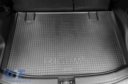 Rubber trunk mat by Rigum suitable for Hyundai ix20 2010-2019, Kia Venga 2009-2017 with the trunk floor in the upper or lower position-image-6225060