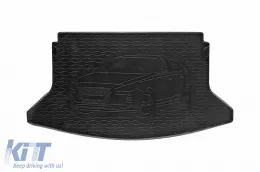 image-41-Rubber trunk mat by Rigum suitable for Hyundai i30 hatchback after 2017, with vehicle silhouette logo, black