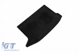 Rubber trunk mat by Rigum suitable for Hyundai Kona 2017-2023, with the trunk floor in the upper position, black-image-6243321